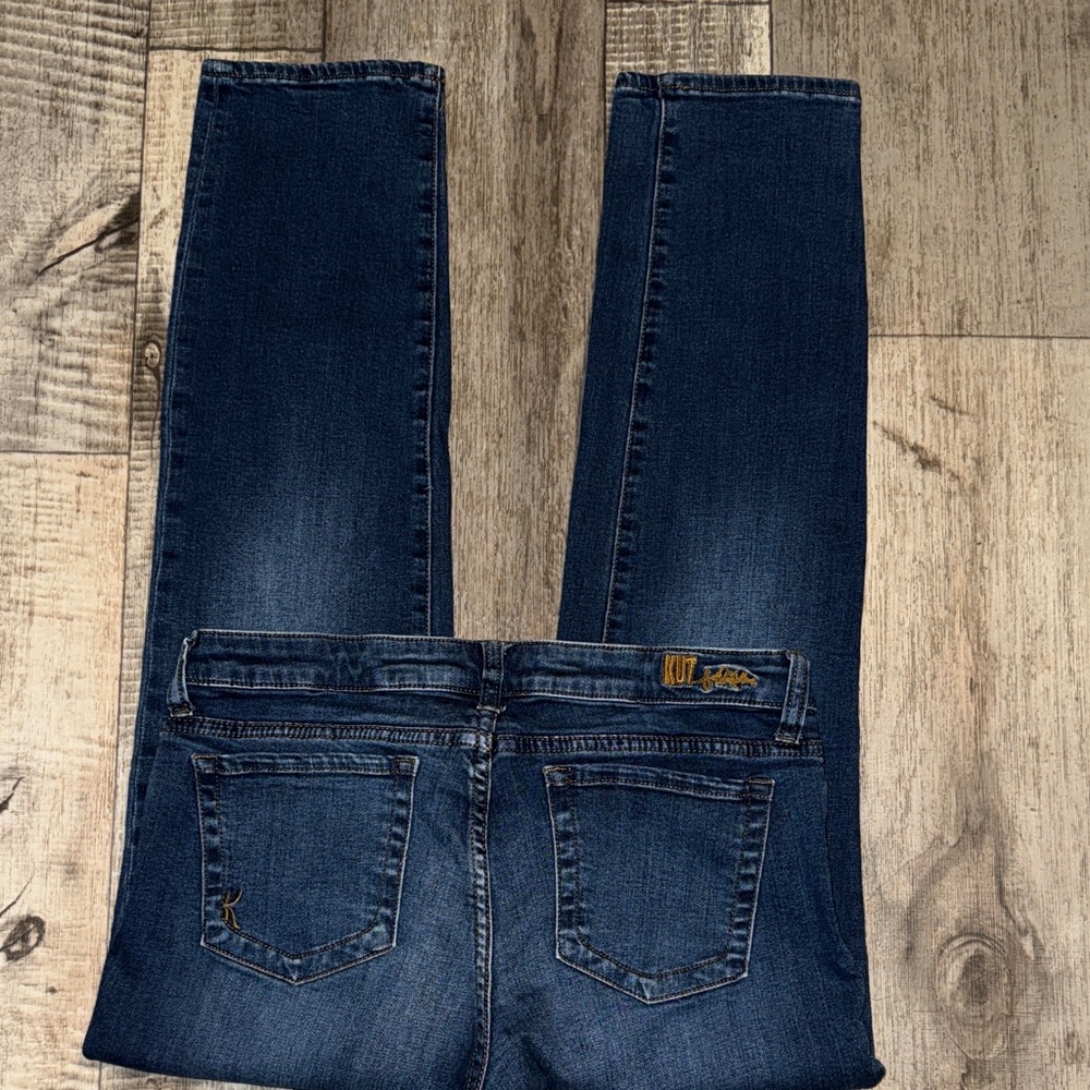 Kut from the Kloth Dark Blue Straight Leg Jeans-size 6